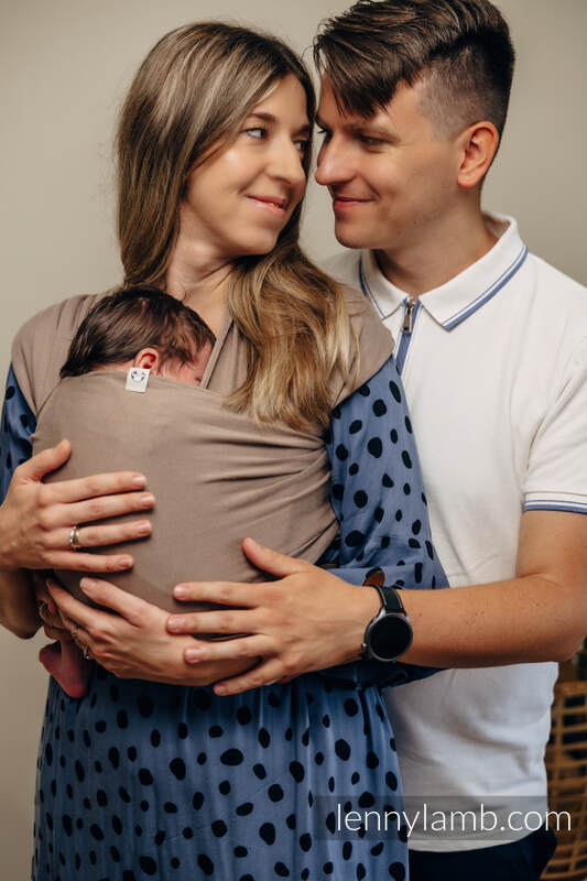 Fular elástico - Mocha - talla estándar 5.0 m #babywearing