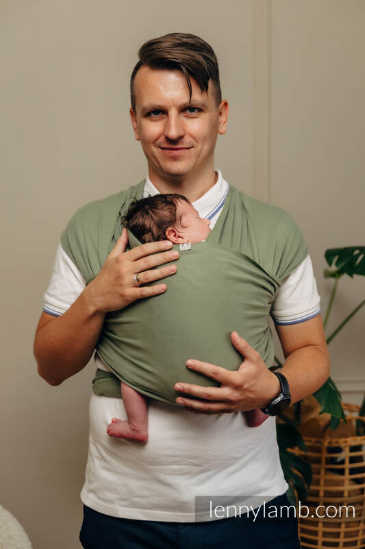 Fular elástico - Sage - talla estándar 5.0 m #babywearing