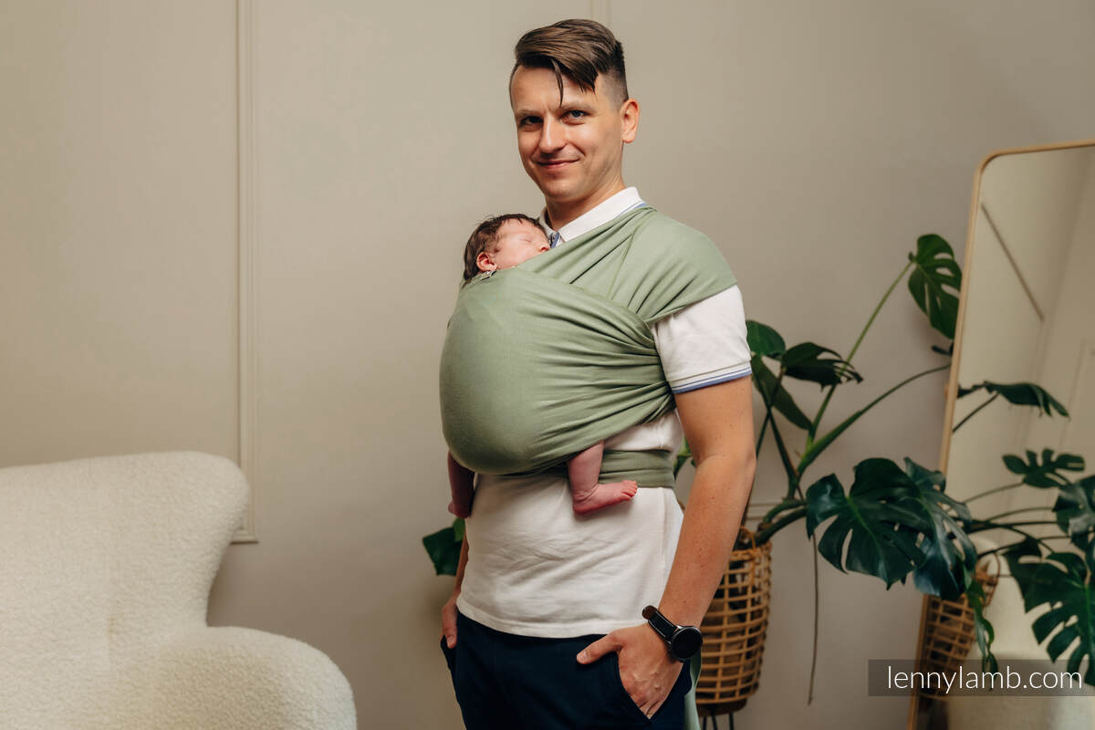Fular elástico - Sage - talla estándar 5.0 m #babywearing