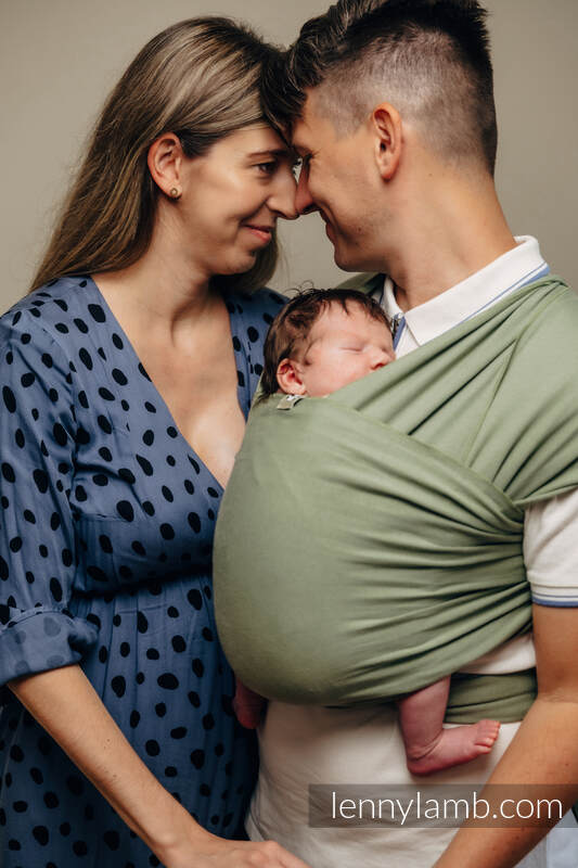 Fular elástico - Sage - talla estándar 5.0 m #babywearing
