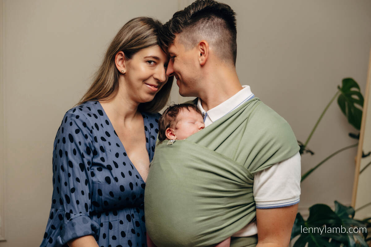 Fular elástico - Sage - talla estándar 5.0 m #babywearing
