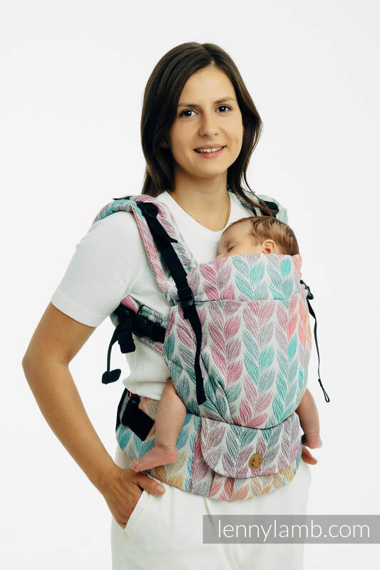 LennyUpGrade PRO Carrier, Standard Size, jacquard weave 100% cotton - TANGLED - PLAIT #babywearing