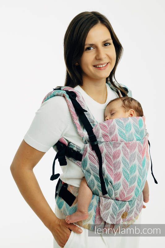 LennyUpGrade PRO Carrier, Standard Size, jacquard weave 100% cotton - TANGLED - PLAIT #babywearing