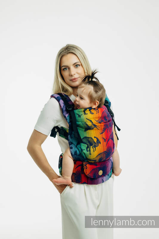 LennyUpGrade PRO Carrier, Standard Size, jacquard weave 100% cotton - JURASSIC PARK - NEW ERA #babywearing