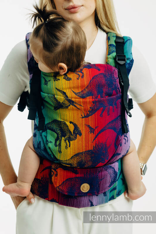 LennyUpGrade PRO Carrier, Standard Size, jacquard weave 100% cotton - JURASSIC PARK - NEW ERA #babywearing