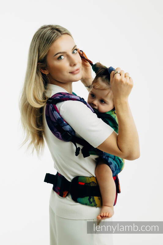 LennyUpGrade PRO Carrier, Standard Size, jacquard weave 100% cotton - JURASSIC PARK - NEW ERA #babywearing