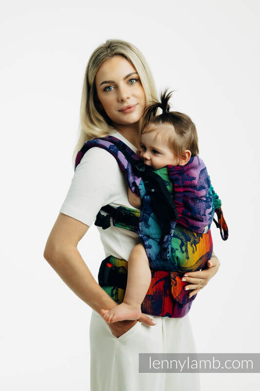 LennyUpGrade PRO Carrier, Standard Size, jacquard weave 100% cotton - JURASSIC PARK - NEW ERA #babywearing