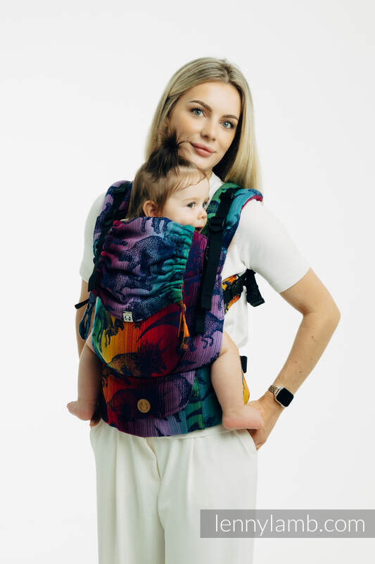 LennyUpGrade PRO Carrier, Standard Size, jacquard weave 100% cotton - JURASSIC PARK - NEW ERA #babywearing