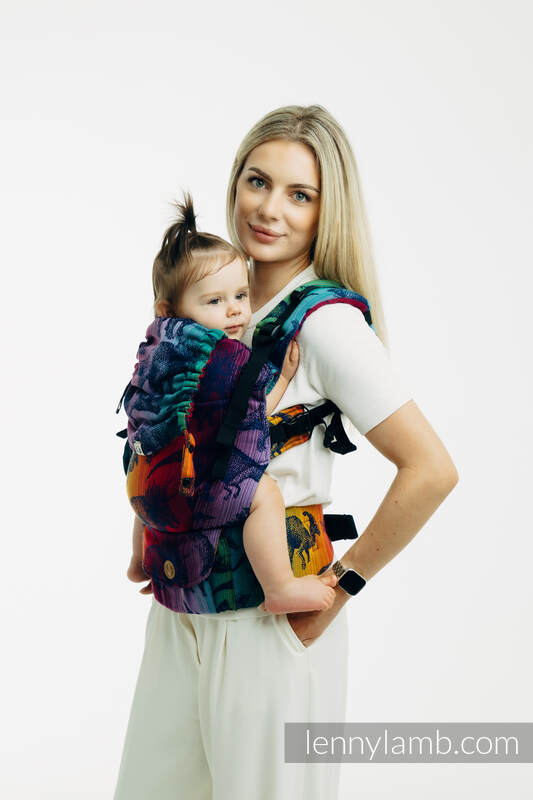 LennyUpGrade PRO Carrier, Standard Size, jacquard weave 100% cotton - JURASSIC PARK - NEW ERA #babywearing