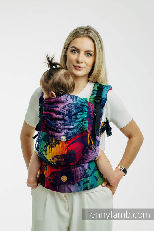 LennyUpGrade PRO Carrier, Standard Size, jacquard weave 100% cotton - JURASSIC PARK - NEW ERA #babywearing