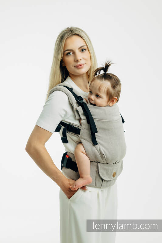 LennyUpGrade PRO - verstelbare draagzak, Maat Standaard, BROKEN TWILL - PEANUT BUTTER  #babywearing
