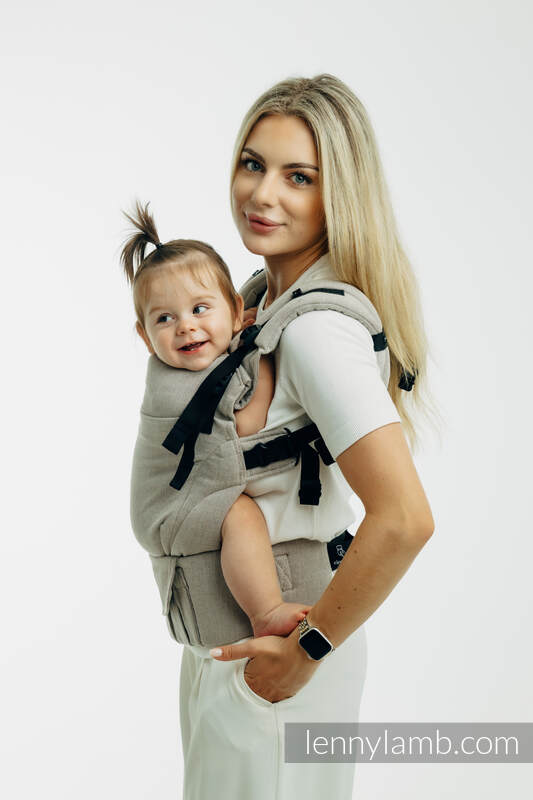 LennyUpGrade PRO - verstelbare draagzak, Maat Standaard, BROKEN TWILL - PEANUT BUTTER  #babywearing