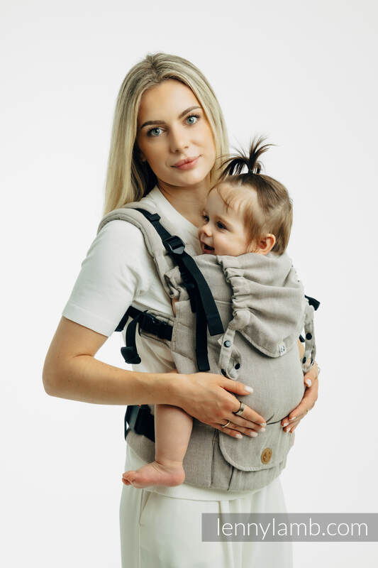 LennyUpGrade PRO - verstelbare draagzak, Maat Standaard, BROKEN TWILL - PEANUT BUTTER  #babywearing
