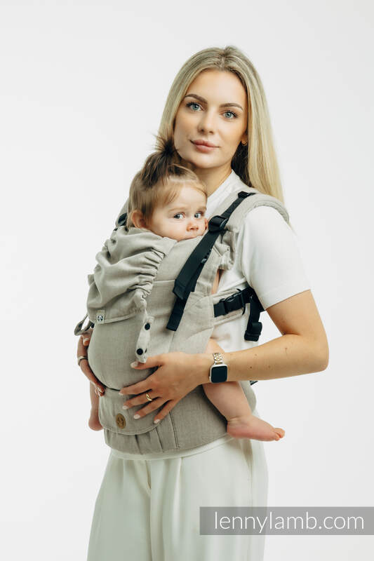 LennyUpGrade PRO - verstelbare draagzak, Maat Standaard, BROKEN TWILL - PEANUT BUTTER  #babywearing