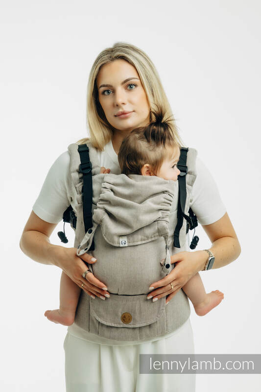 LennyUpGrade PRO - verstelbare draagzak, Maat Standaard, BROKEN TWILL - PEANUT BUTTER  #babywearing