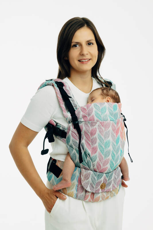 LennyUpGrade PRO - justerbar bæresæle, Størrelse Standard, TANGLED - PLAIT  #babywearing