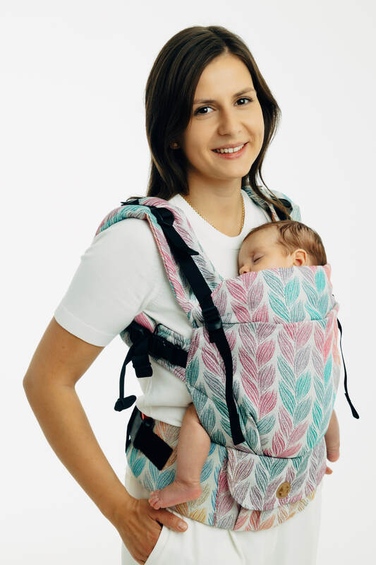 LennyUpGrade PRO - justerbar bæresæle, Størrelse Standard, TANGLED - PLAIT  #babywearing