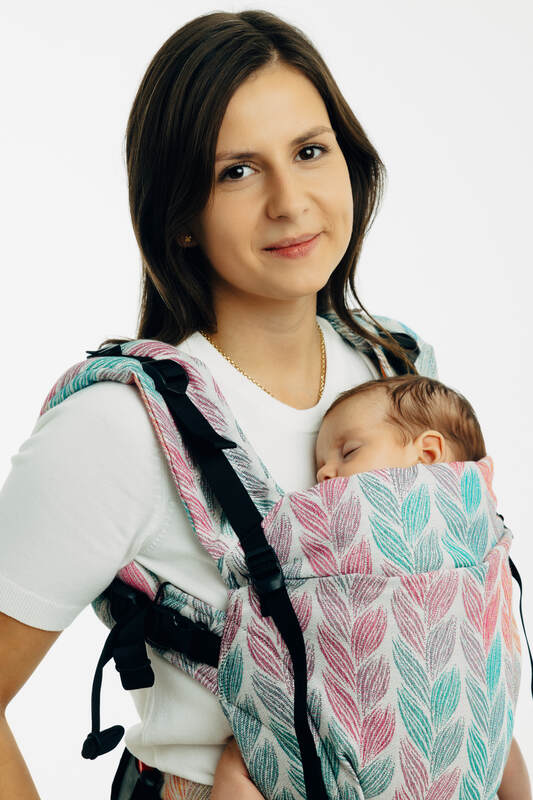 LennyUpGrade PRO - justerbar bæresæle, Størrelse Standard, TANGLED - PLAIT  #babywearing