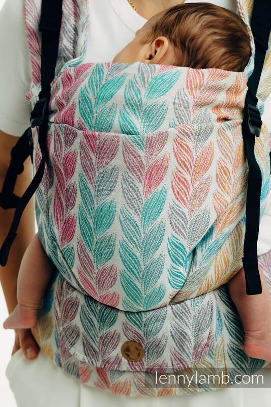 LennyUpGrade PRO Carrier, Standard Size, jacquard weave 100% cotton - TANGLED - PLAIT #babywearing