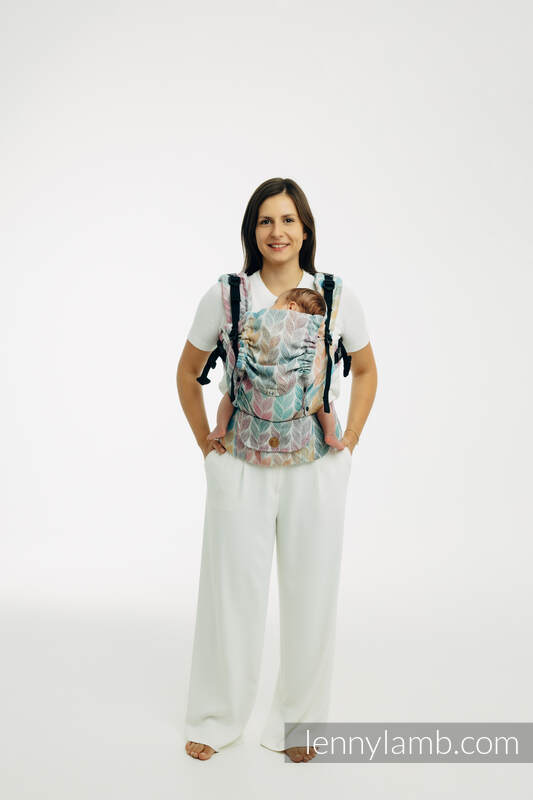 LennyUpGrade PRO Carrier, Standard Size, jacquard weave 100% cotton - TANGLED - PLAIT #babywearing