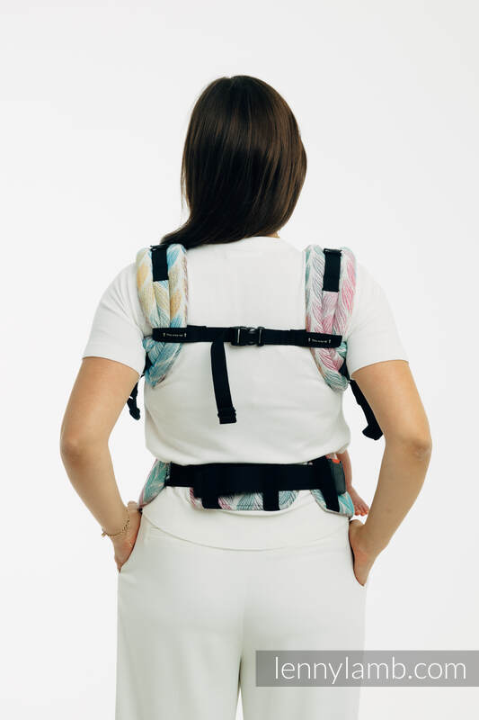 LennyUpGrade PRO Carrier, Standard Size, jacquard weave 100% cotton - TANGLED - PLAIT #babywearing