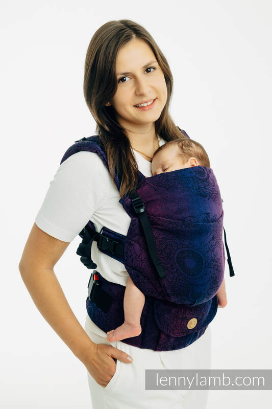 LennyUpGrade PRO - verstelbare draagzak, Maat Standaard, WILD WINE - BOUQUET  #babywearing