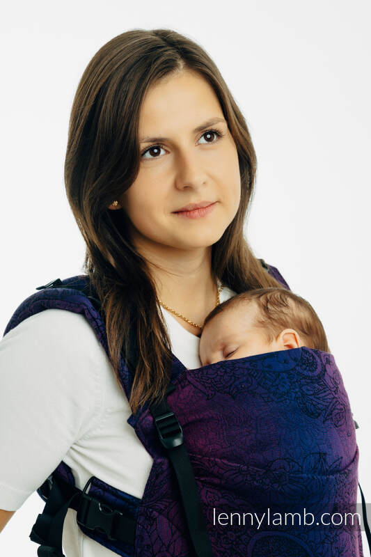 LennyUpGrade PRO - verstelbare draagzak, Maat Standaard, WILD WINE - BOUQUET  #babywearing