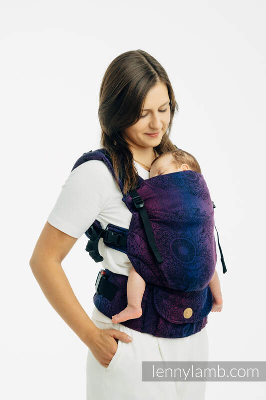 LennyUpGrade PRO - verstelbare draagzak, Maat Standaard, WILD WINE - BOUQUET  #babywearing