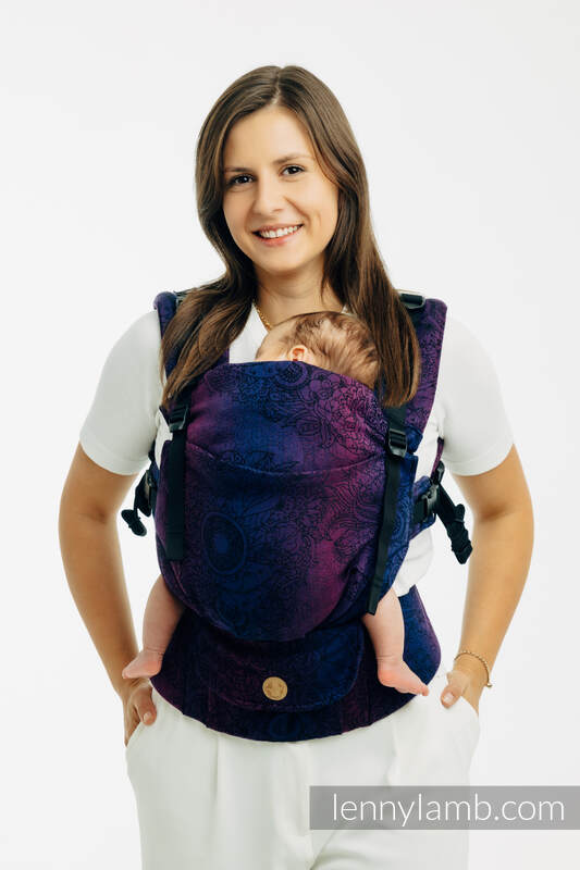 LennyUpGrade PRO - verstelbare draagzak, Maat Standaard, WILD WINE - BOUQUET  #babywearing