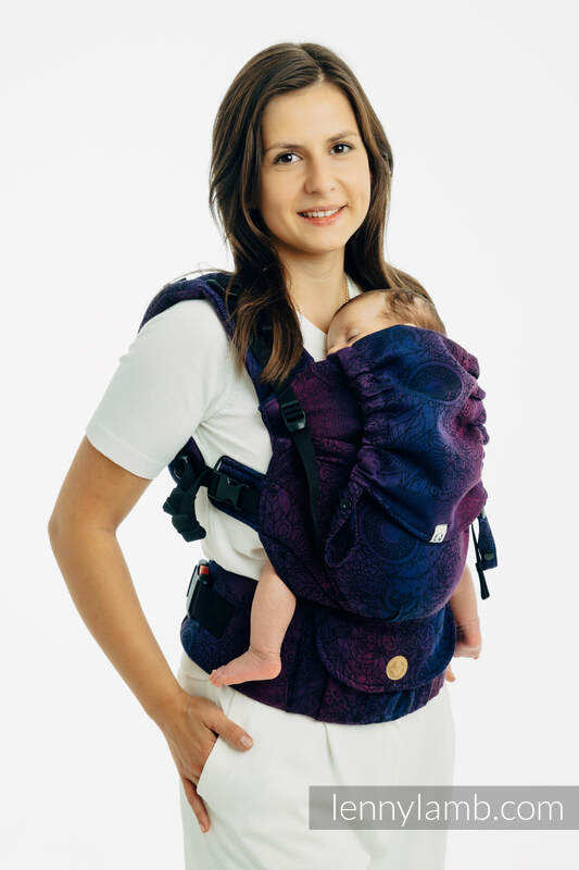 LennyUpGrade PRO - verstelbare draagzak, Maat Standaard, WILD WINE - BOUQUET  #babywearing