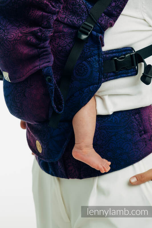 LennyUpGrade PRO - verstelbare draagzak, Maat Standaard, WILD WINE - BOUQUET  #babywearing
