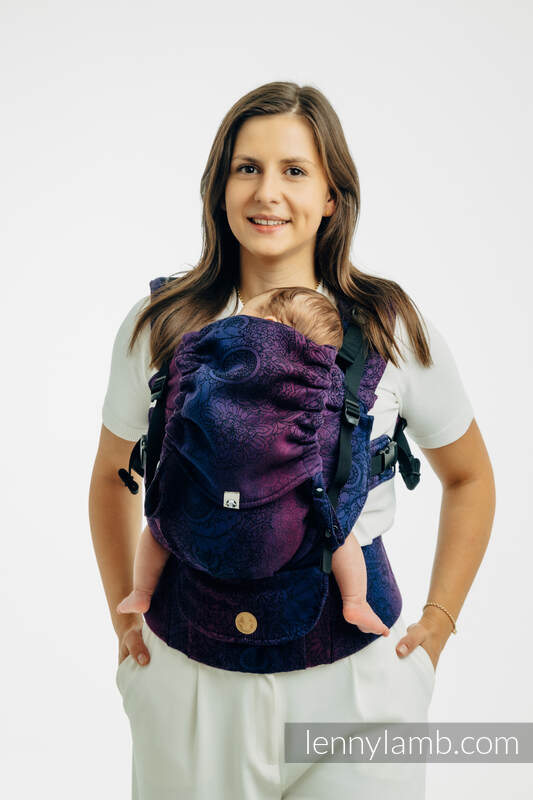 LennyUpGrade PRO - verstelbare draagzak, Maat Standaard, WILD WINE - BOUQUET  #babywearing
