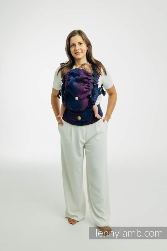 LennyUpGrade PRO - verstelbare draagzak, Maat Standaard, WILD WINE - BOUQUET  #babywearing
