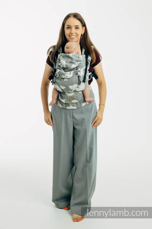 LennyUpGrade PRO - verstelbare draagzak, Maat Standaard, BIRDY - WHITE NOISE  #babywearing