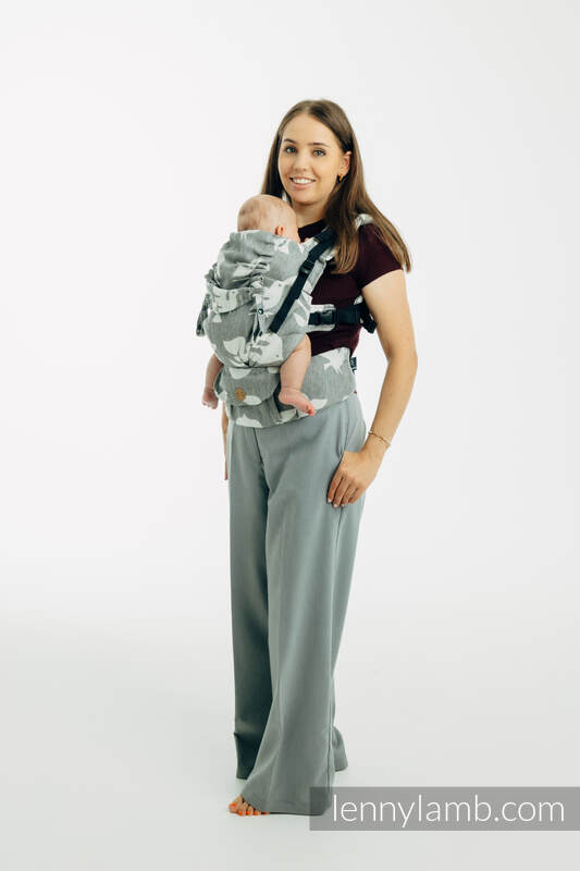 LennyUpGrade PRO - verstelbare draagzak, Maat Standaard, BIRDY - WHITE NOISE  #babywearing