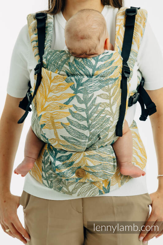 Nosidełko LennyUpGrade PRO  z tkaniny żakardowej 100% bawełna , rozmiar standard - RAINFOREST - SELVA #babywearing