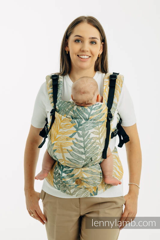 Nosidełko LennyUpGrade PRO  z tkaniny żakardowej 100% bawełna , rozmiar standard - RAINFOREST - SELVA #babywearing