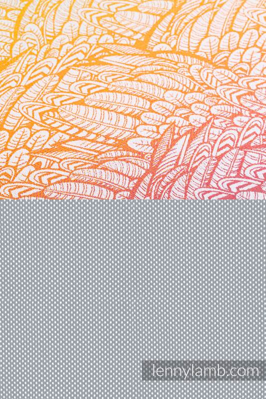 Nosidełko Siatkowe LennyUpGrade z tkaniny żakardowej (75% bawełna, 25% poliester) rozmiar standard - NOVA - WOLNY DUCH MARYSIA (z szarą siatką) #babywearing