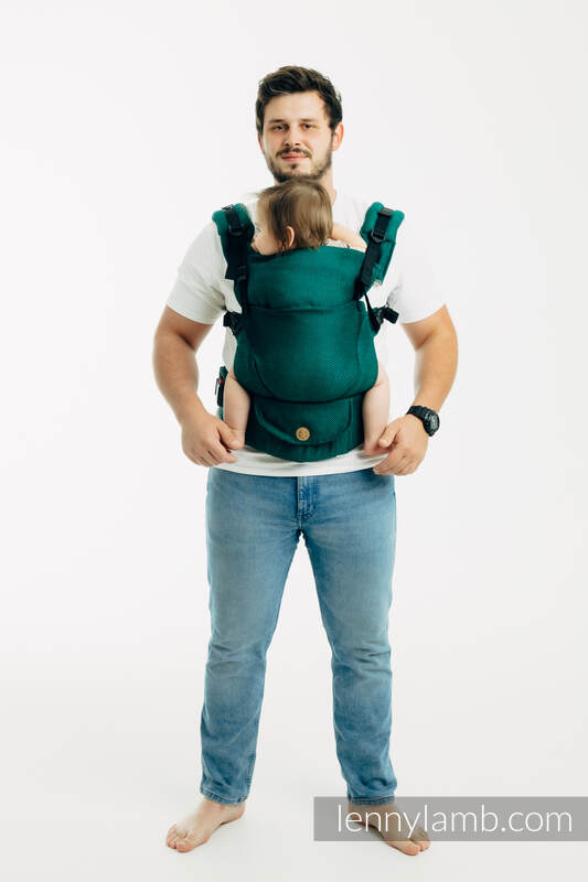 LennyUpGrade PRO - ρυθμιζόμενο μάρσιπο, Μέγεθος Κανονικό, MY FIRST - EMERALD  #babywearing