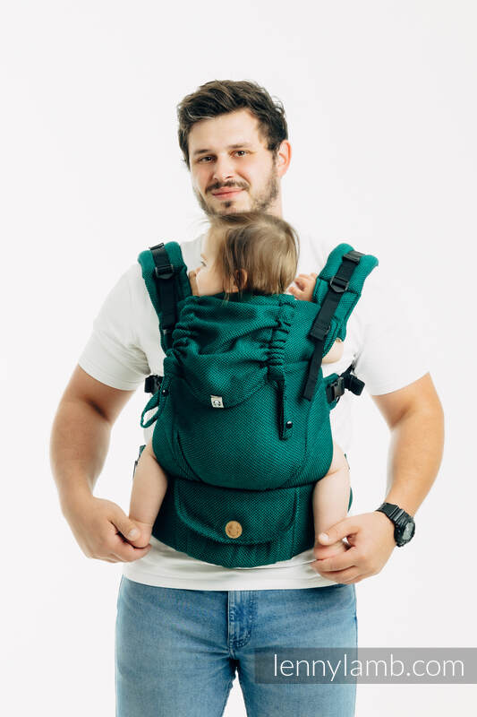 LennyUpGrade PRO - ρυθμιζόμενο μάρσιπο, Μέγεθος Κανονικό, MY FIRST - EMERALD  #babywearing