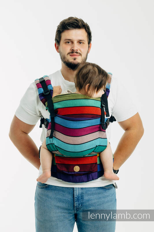 LennyUpGrade PRO Carrier, Standard Size, broken-twill weave 100% cotton - CAROUSEL OF COLORS #babywearing