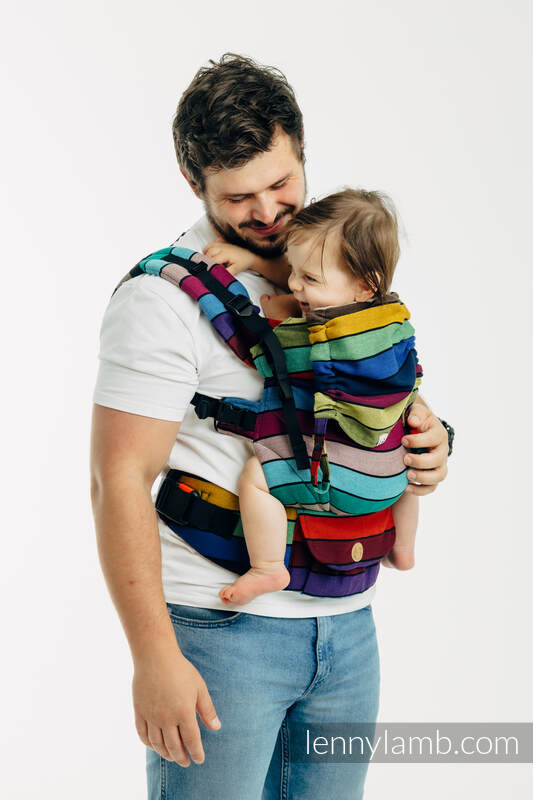 LennyUpGrade PRO Carrier, Standard Size, broken-twill weave 100% cotton - CAROUSEL OF COLORS #babywearing