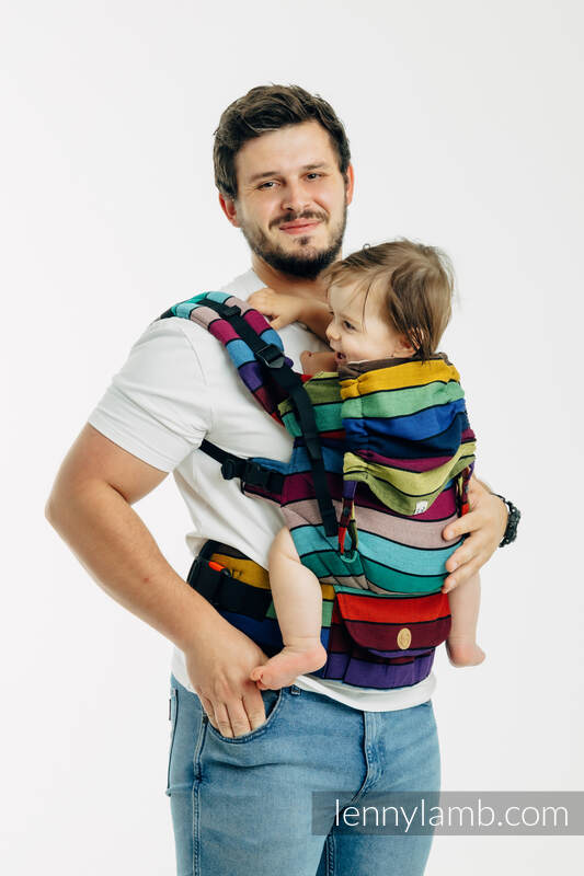 LennyUpGrade PRO Carrier, Standard Size, broken-twill weave 100% cotton - CAROUSEL OF COLORS #babywearing