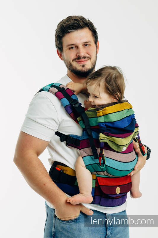 LennyUpGrade PRO Carrier, Standard Size, broken-twill weave 100% cotton - CAROUSEL OF COLORS #babywearing