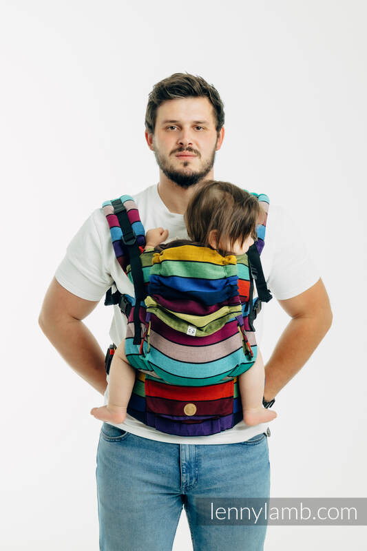 LennyUpGrade PRO Carrier, Standard Size, broken-twill weave 100% cotton - CAROUSEL OF COLORS #babywearing