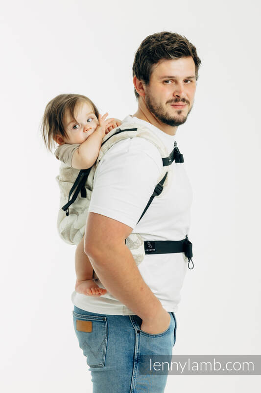 LennyUpGrade PRO Carrier, Standard Size, jacquard weave 100% cotton - JURASSIC PARK - ICE DESERT  #babywearing