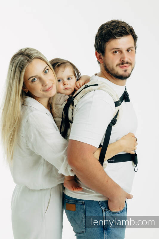 LennyUpGrade PRO Carrier, Standard Size, jacquard weave 100% cotton - JURASSIC PARK - ICE DESERT  #babywearing