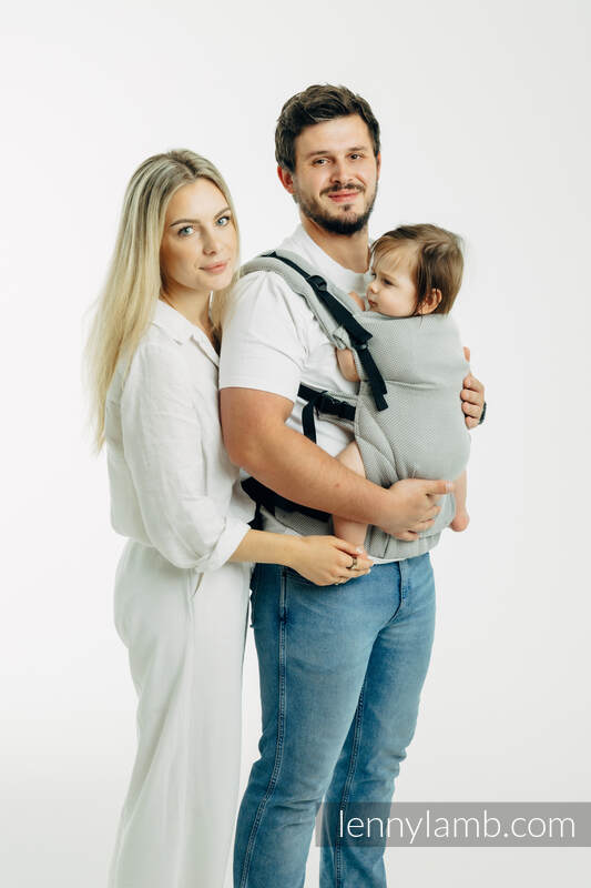 LennyUpGrade PRO - ρυθμιζόμενο μάρσιπο, Μέγεθος Κανονικό, LITTLE HERRINGBONE - GREY  #babywearing