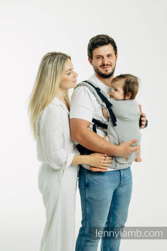 LennyUpGrade PRO - ρυθμιζόμενο μάρσιπο, Μέγεθος Κανονικό, LITTLE HERRINGBONE - GREY  #babywearing