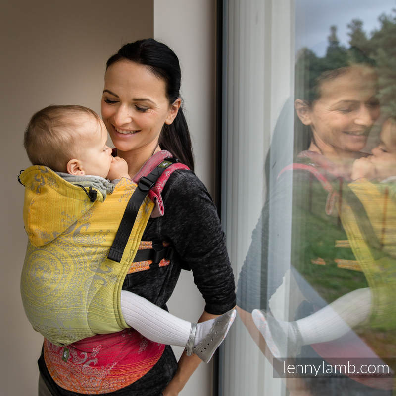 Marsupii ergonomice cu catarame, Mărime Bebeluş, INDIAN PEACOCK  #babywearing